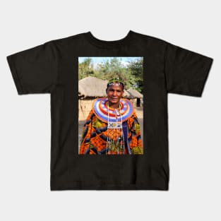 An Impressive Maasai Woman Kids T-Shirt